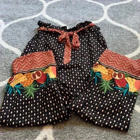 Anthropologie Farm Rio Tucker Paperbag Pants - Picture 2 of 5